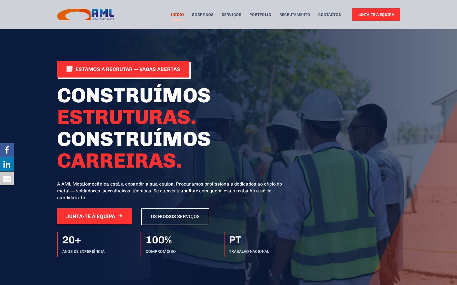 Website amlmetais.pt